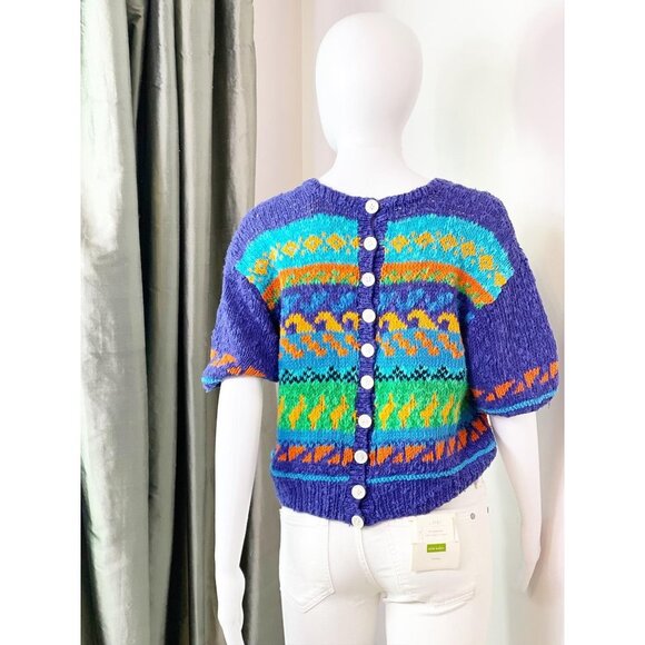 Vintage Liz Claiborne Chunky Knit Sweater M euc - Picture 4 of 8